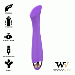 WOMANVIBE - MANDY "K" POINT SILICONE RECHARGEABLE VIBRATOR